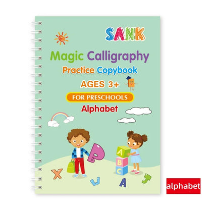 Magic Practice Copybook Pen Preschools Kids Calligraphy English Verison Free Wiping Children Reusable Writing Book for Boys Girs