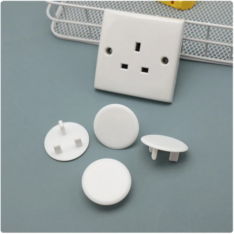 10/20 Packs Uk Baby Home Safety Socket Covers Child Proof Plug Socket Protectors Guards Waterproof Wall Socket